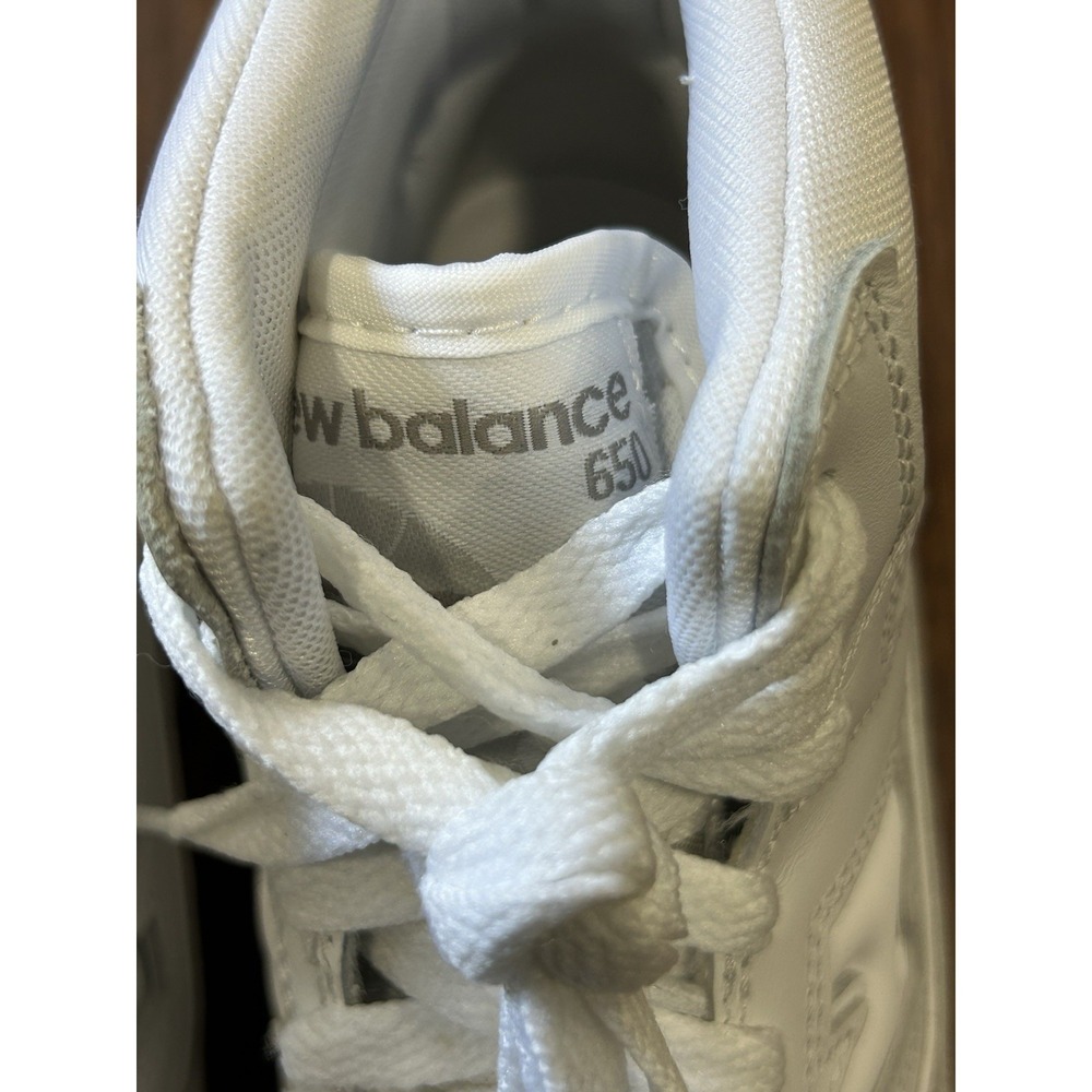 New Balance 650R All White Mens 10.5 High-Top Sneakers Ortholite Insoles New - Picture 11 of 14